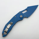 Pre-Owned Microtech Borka Stitch Auto Cerakote Blue Signature Series 169-1BL-X1Z15