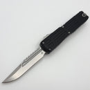 Pre-Owned Microtech Ultratech EX - ZBP Interceptor Stonewash w/ Black Milled Handle Signature Series 1117EX-10S