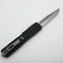 Pre-Owned Microtech Ultratech EX - ZBP Interceptor Stonewash w/ Black Milled Handle Signature Series 1117EX-10S