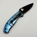 Spyderco Tenacious w/ Disarray Titanium Handles w/ Black D2 C122TIBLBKD2P