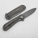 We Knife Elementum Titanium Handle w/ Stonewash MagnaCut WE18062XA-2