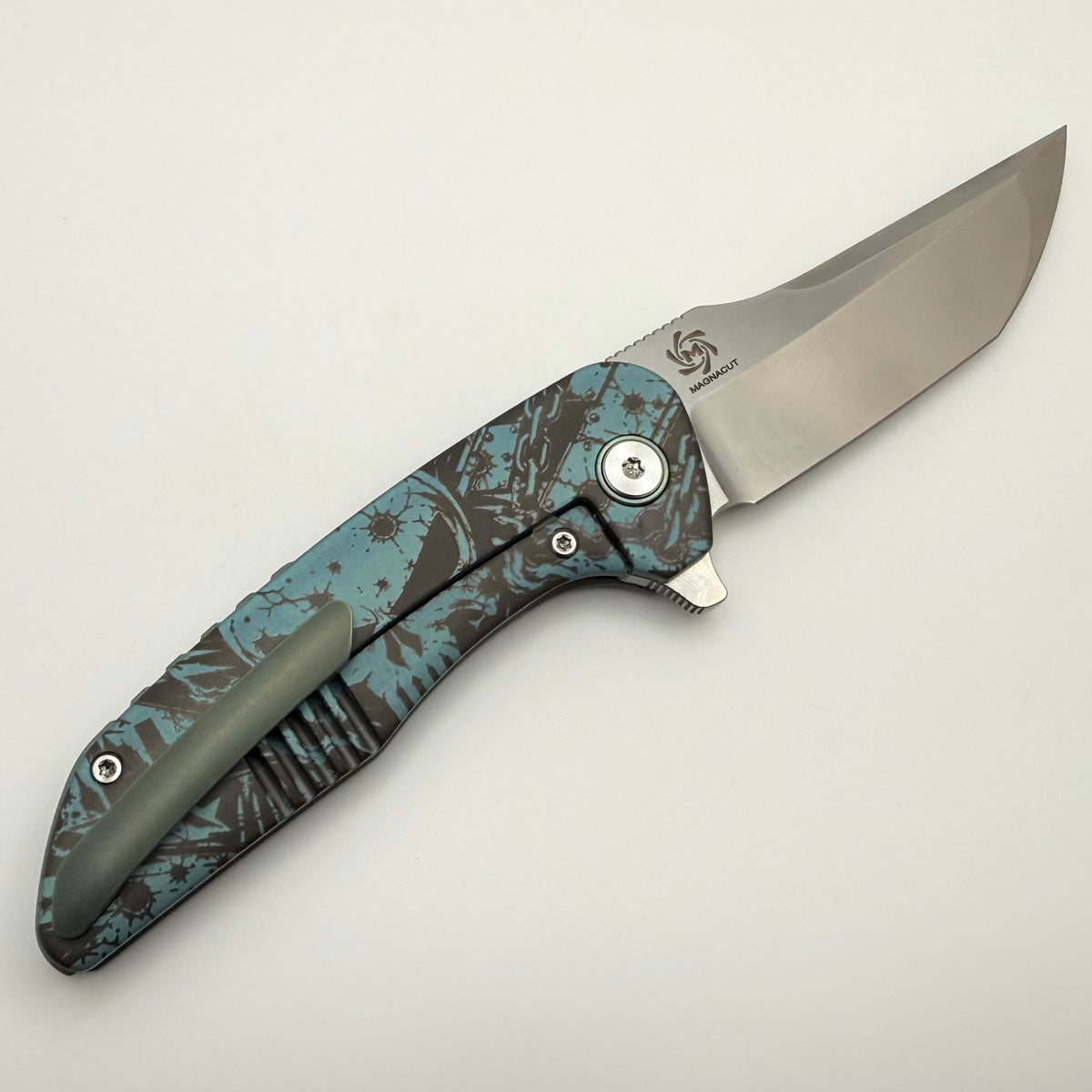 Mechforce & Barker Knives Collab Hokkaido w/ Titanium Handles & Stonew