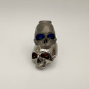 Dmitry Streltsov Titanium Twin Skulls Bead