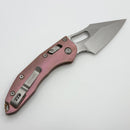 Microtech Marfione Select Manual Stitch RAM LOK Titanium Handles & Stonewash M390MK w/ Double Vapor Blast & Blue Accents 169RL-10MS2 (In House Modified)