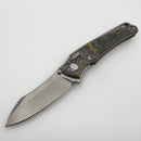 Hawk Designs Talon Giants Carbon Overlay Brightwashed Titanium Handles & Brightwashed M390