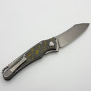 Hawk Designs Talon Giants Carbon Overlay Brightwashed Titanium Handles & Brightwashed M390