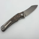 Hawk Designs Talon Unicopper Carbon Overlay Brightwashed Titanium Handles & Brightwashed M390