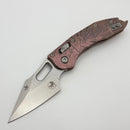 Microtech Marfione Select Manual Stitch RAM LOK Titanium Handles & Stonewash M390MK w/ Double Vapor Blast & Blue Accents 169RL-10MS2 (In House Modified)