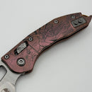 Microtech Marfione Select Manual Stitch RAM LOK Titanium Handles & Stonewash M390MK w/ Double Vapor Blast & Blue Accents 169RL-10MS2 (In House Modified)