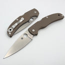 Spyderco Native Chief Brown G-10 Handles & 15V Sprint Run C244GPBN15V