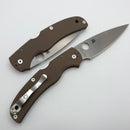 Spyderco Native Chief Brown G-10 Handles & 15V Sprint Run C244GPBN15V