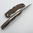 Spyderco Native Chief Brown G-10 Handles & 15V Sprint Run C244GPBN15V