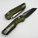 Microtech MSI RAM LOK Mini OD Green Frag Aluminum Handles w/ Black M390MK 210M-1FROD