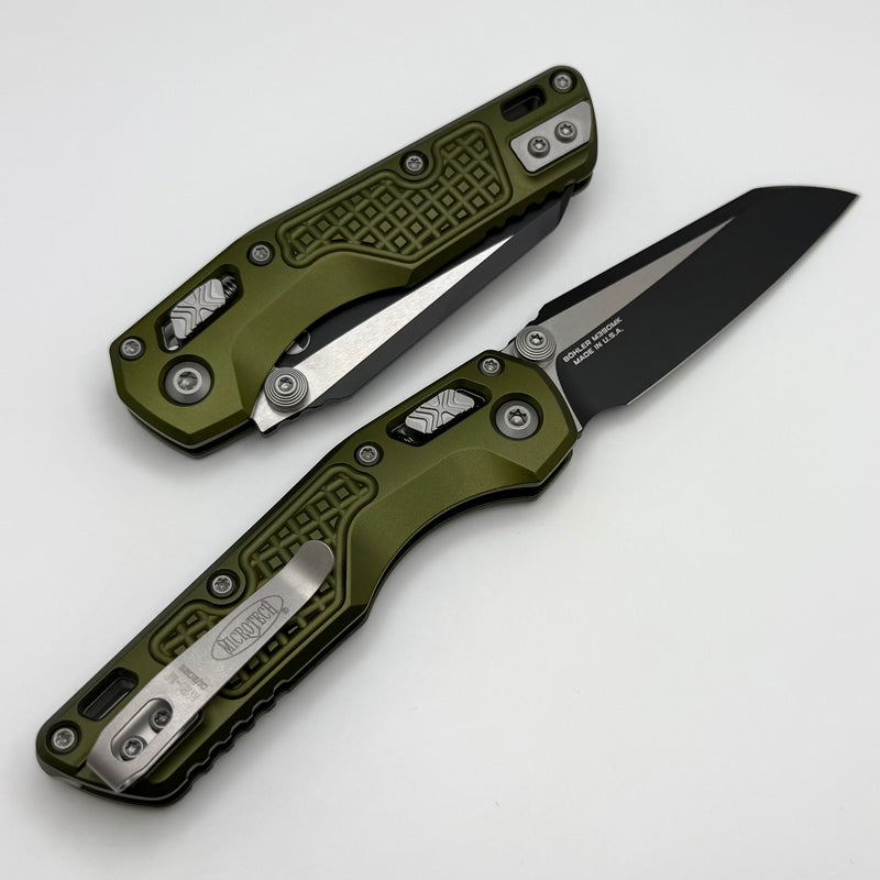 Microtech MSI RAM LOK Mini OD Green Frag Aluminum Handles w/ Black M39