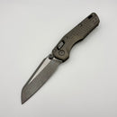 PRE-OWNED Microtech MSI RAM LOK Mini Natural Clear Frag Aluminum Handles w/ Apocalyptic M390MK 210M-10APFRNC