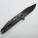 We Knife Temper Pixel Titanium Handle w/ Dark Gray Stonewash M390 WE25079-3