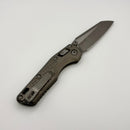 PRE-OWNED Microtech MSI RAM LOK Mini Natural Clear Frag Aluminum Handles w/ Apocalyptic M390MK 210M-10APFRNC