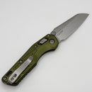 Microtech MSI RAM LOK Mini OD Green Frag Aluminum Handles w/ Stonewash M390MK 210M-10FROD