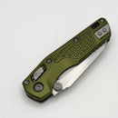Microtech MSI RAM LOK Mini OD Green Frag Aluminum Handles w/ Stonewash M390MK 210M-10FROD
