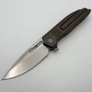 We Knife Tracks Bronze Titanium Handle w/ Hand Satin M390 WE23059-2