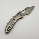 PRE-OWNED Marfione Select Manual M-Stitch RAM LOK Slab Side Titanium Handles w/ Bronze Accents & Stonewash M390MK 169MRL-10MS1