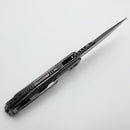 We Knife Tracks Polished Gray Titanium Handle w/ Polished Gray M390 WE23059-1