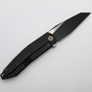 We Knife Tally Black Titanium Handle w/ Black Stonewash M390 WE23090-1