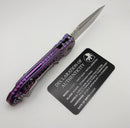 Microtech Marfione Select LUDT Gen III Purple Haze Frag Titanium Handles w/ Purple Accents & Part Serrated Stonewash Tanto 1136-11FRMS5