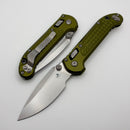 Microtech Knives LUDT Ram-Lok w/ OD Green Frag Handle & Stonewash Drop Point 1135RL-10FROD