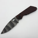 Mick Strider SMF DGG Black Cherry G-10/Titanium & S[earpoint FFG Tiger Stripe 20CV