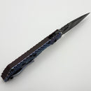 Mick Strider SMF DGG Black Cherry G-10/Titanium & S[earpoint FFG Tiger Stripe 20CV