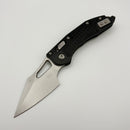 PRE-OWNED Microtech Knives Manual M-Stitch RAM LOK Black Frag Aluminum Handles & Stonewash M390MK 169MRL-10FR
