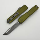 Microtech UTX-70 Gen IV Hellhound w/ OD Green Handle & Apocalyptic M390MK Signature Series 14194-10APODS
