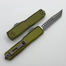 Microtech UTX-70 Gen IV Hellhound w/ OD Green Handle & Apocalyptic M390MK Signature Series 14194-10APODS