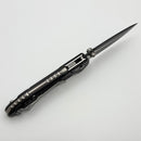 Microtech Knives LUDT Ram-Lok Tactical w/ Black Frag Handle & Black Drop Point 1135RL-1FR