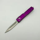 PRE-OWNED Microtech UTX-70 D/E Stonewash Standard & Violet 147-10VI