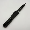 PRE-OWNED Microtech Ultratech EX - ZBP Bayonet Tactical Full Serrated w/ Black Milled Handle Signature Series 1120EX-3TS