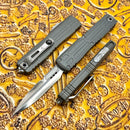 Marfione Custom Ultratech EX - ZBP Bayonet Cracked Ice Mirror w/ Natural Clear Milled Handle