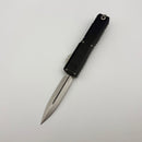 PRE-OWNED Microtech UTX-70 Gen IV w/ Black Handle & D/E Stonewash M390MK 11474-10