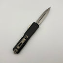 PRE-OWNED Microtech UTX-70 Gen IV w/ Black Handle & D/E Stonewash M390MK 11474-10