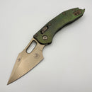 PRE-OWNED Microtech Marfione Select Manual Stitch RAM LOK Antique Green Titanium Handles & Bronze M390MK 169RL-13MS1