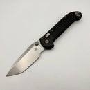 PRE-OWNED Microtech Knives LUDT Ram-Lok w/ Black Frag Handle & Stonewash Tanto 1136RL-10FR