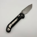 PRE-OWNED Microtech Knives LUDT Ram-Lok w/ Black Frag Handle & Stonewash Tanto 1136RL-10FR