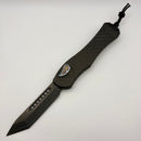 PRE-OWNED Heretic Hydra V4 w/ Carbon Fiber Handle & DLC Tanto w/ Flamed Accents H406-6A-CF/FTI