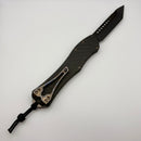 PRE-OWNED Heretic Hydra V4 w/ Carbon Fiber Handle & DLC Tanto w/ Flamed Accents H406-6A-CF/FTI