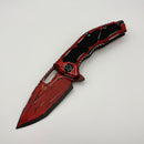 PRE-OWNED Heretic Knives Medusa M/A Red Cel Shade w/ Tanto MagnaCut H009-CS-RD
