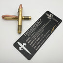 Marfione Custom Siphon Pen II Naval Brass w/ Stonewash Copper Lever & Tube
