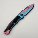 Pre-Owned Heretic Knives Wraith V4 Auto Cotton Candy Cel Shade w/ MagnaCut H000-CS-CC