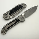 Microtech Knives LUDT Ram-Lok Weathered Metal w/ Aluminum Handle & Tanto 1136RL-10APWME