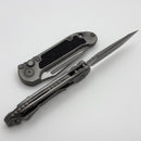 Microtech Knives LUDT Ram-Lok Weathered Metal w/ Aluminum Handle & Tanto 1136RL-10APWME